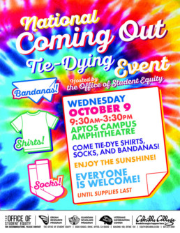 National Coming Out Tie-Dying Event 2019